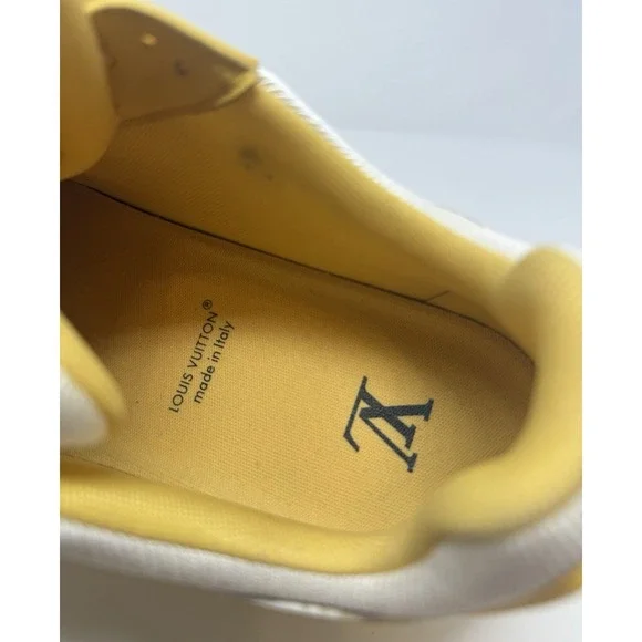 Louis Vuitton Trainer Sneaker Yellow/White New Season Fits Size 8 US 40 LV - Picture 8 of 8